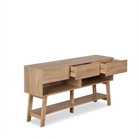 Acme - Ariza Tv Stand 91286 Rustic Natural Finish