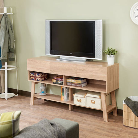 Acme - Ariza Tv Stand 91286 Rustic Natural Finish