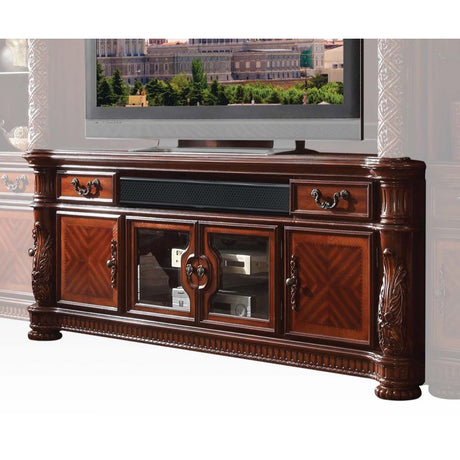 Acme - Vendome II Tv Stand 91318 Cherry Finish