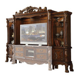 Acme - Dresden Entertainment Center 91335 Cherry Oak Finish