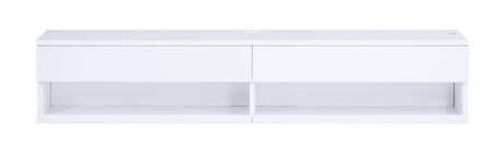 Acme - Ximena Floating Tv Stand 91345 LED & White Finish