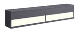 Acme - Ximena Floating Tv Stand 91347 LED & Gray Finish