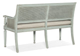 Charleston Bench - Light Blue / Beige by Hooker Furniture - View 8
