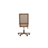 Acme - Orianne Executive Office Chair 91437 Champagne Synthetic Leather & Antique Gold Finish