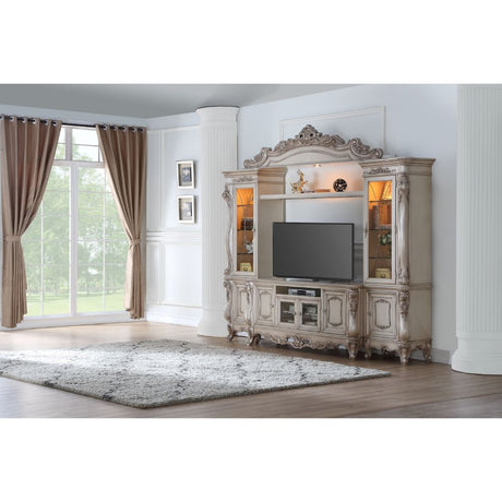 Acme - Gorsedd Entertainment Center 91440 Golden Ivory Finish