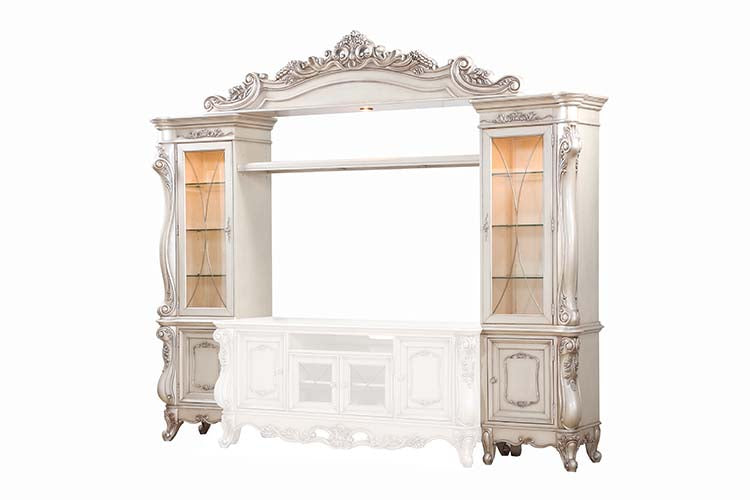 Acme - Gorsedd Entertainment Center 91440 Golden Ivory Finish