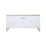 Acme - Gorsedd Tv Stand 91443 Golden Ivory Finish