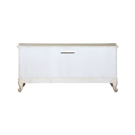 Acme - Gorsedd Tv Stand 91443 Golden Ivory Finish