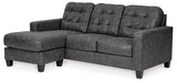 Ashley Gunmetal Venaldi Sofa Chaise - Faux Leather - 9150118 - Home Elegance USA - 1