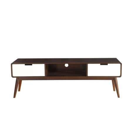 Acme - Christa Tv Stand 91510 Espresso & White Finish