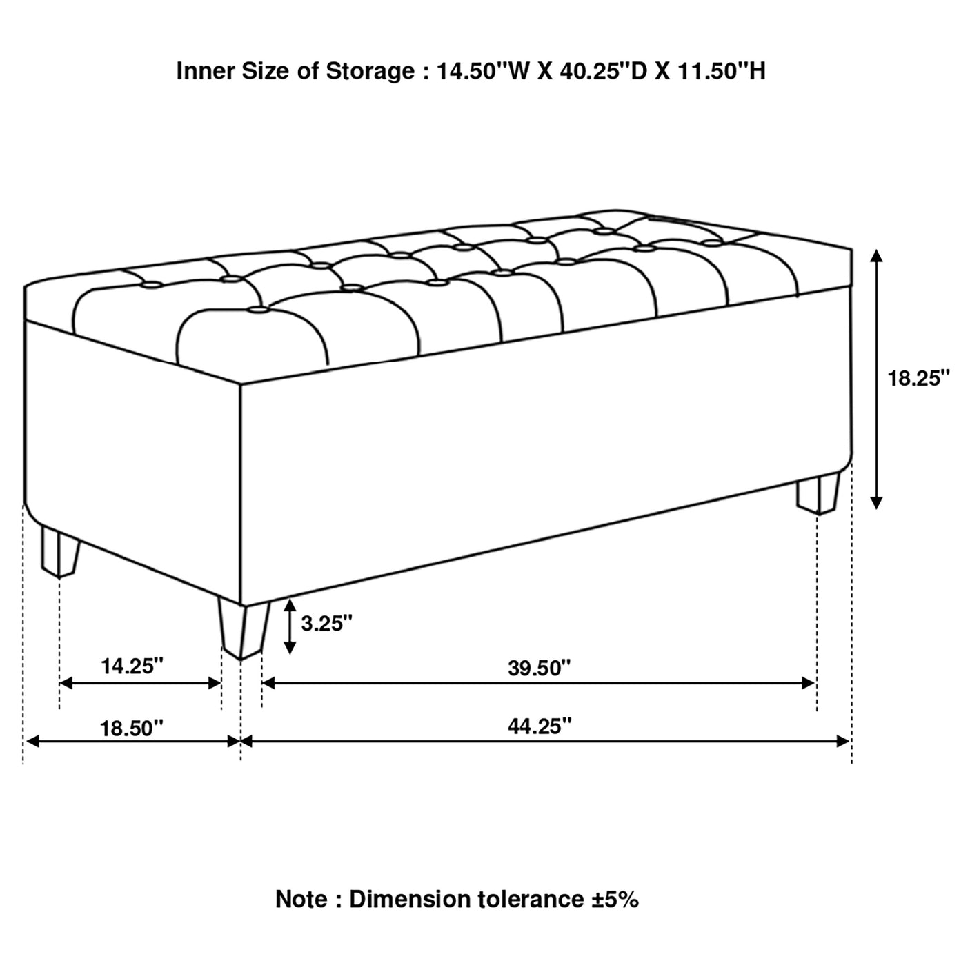 Storage Bench - Samir Lift Top Storage Bench Charcoal