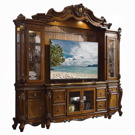 Picardy Entertainment Center 91520 Honey Oak Finish | Acme - Home Elegance USA