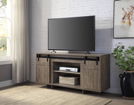 Acme - Bellarosa Tv Stand (Same Lv01440) 91608 Gray Washed Finish