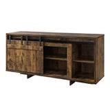 Bellarosa Tv Stand (Same Lv01441) 91610 Rustic Oak Finish | Acme | Home Elegance USA