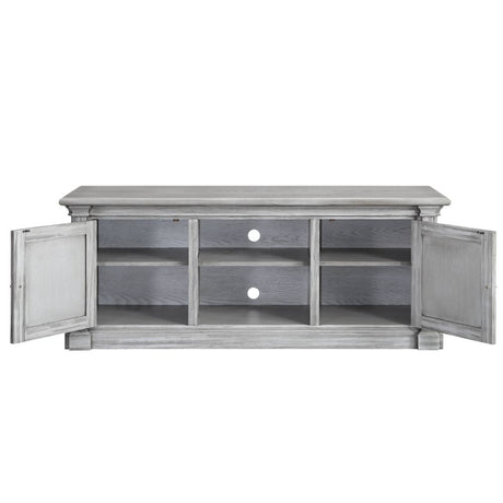 Acme - Lucinda Tv Stand 91612 Gray Oak Finish