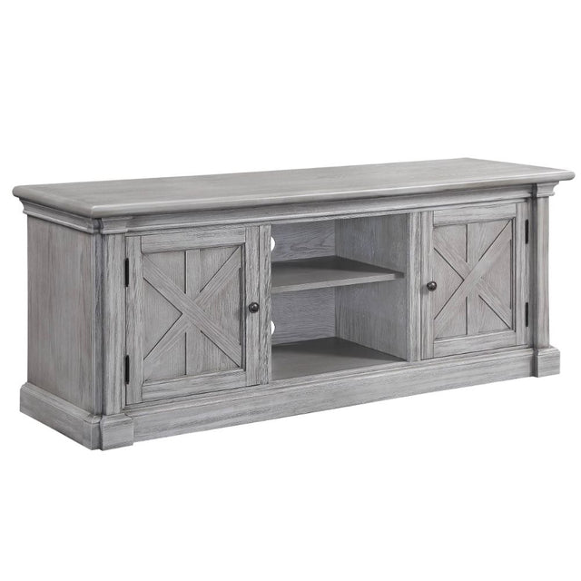 Acme - Lucinda Tv Stand 91612 Gray Oak Finish