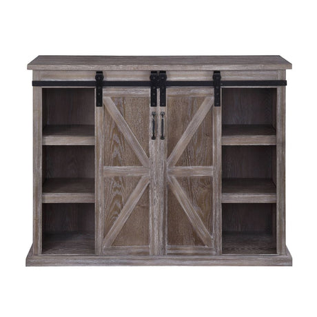 Acme - Orabella Tv Stand 91614 Rustic Natural Finish