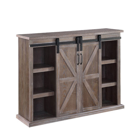 Acme - Orabella Tv Stand 91614 Rustic Natural Finish