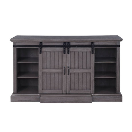 Admon Tv Stand W/Fireplace 91618 Gray Oak Finish | Acme - 91618 - Home Elegance USA - 5