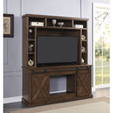 Acme - Aksel Entertainment Center (Include 91617Fir) 91628 Walnut Finish