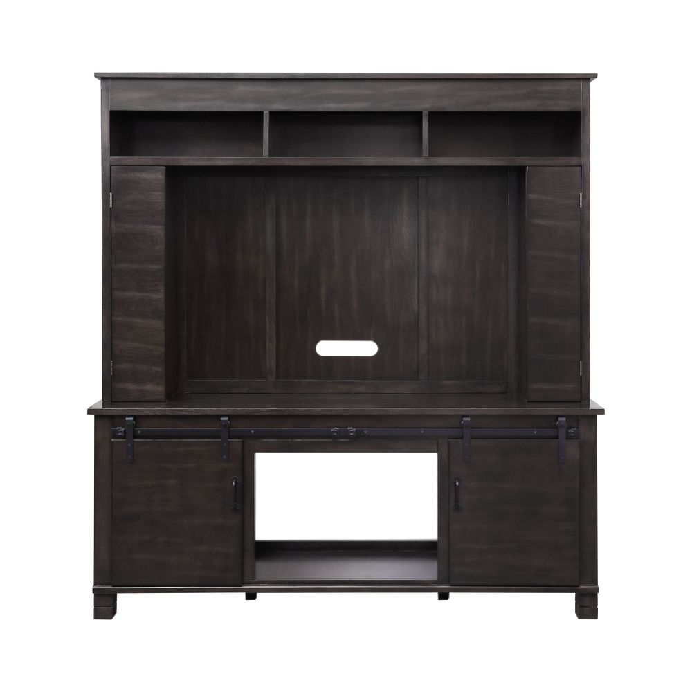 Acme - Apison Entertainment Center (Include 91617Fir) 91630 Espresso Finish