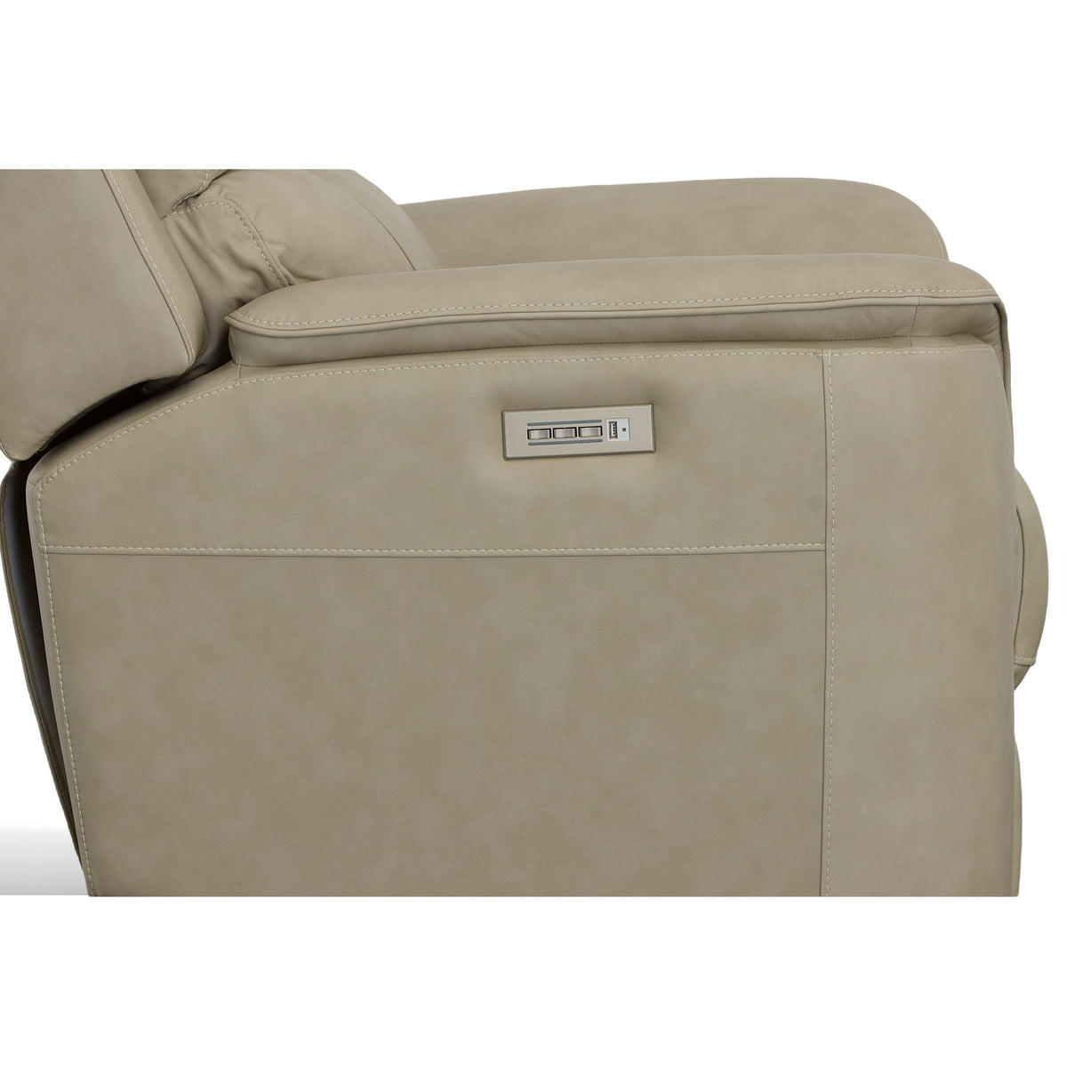 Henry Power Recliner With Power Headrest & Lumbar - Beige | Flexsteel