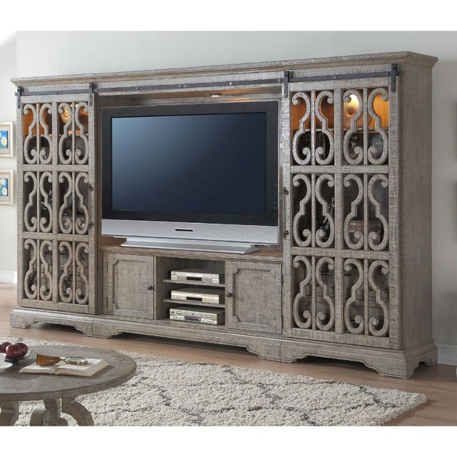 Artesia Entertainment Center 91760 Salvaged Natural Finish | Acme - 91760 - Home Elegance USA - 1