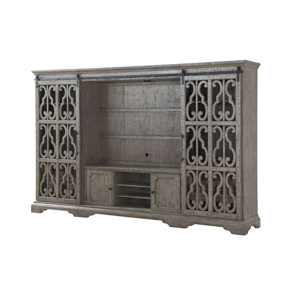 Artesia Entertainment Center 91760 Salvaged Natural Finish | Acme - 91760 - Home Elegance USA - 2