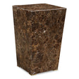 Poe Marble Accent Table - Dark Brown by Uttermost - View 1