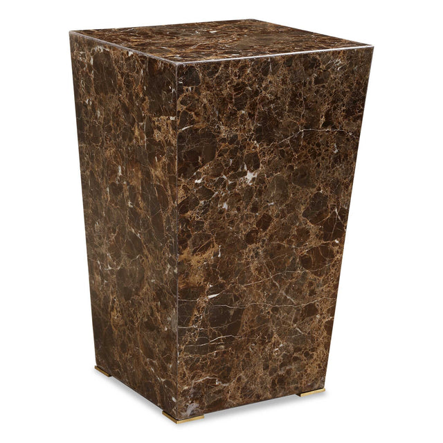 Poe Marble Accent Table - Dark Brown by Uttermost - View 1