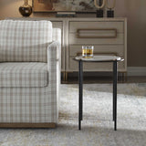 Wren Round Marble Accent Table Bronze / White - Black / White by Uttermost - View 3