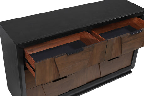 Houston Traditional Style King 5 Piece Bedroom Set in Walnut - sold by Home Elegance USA