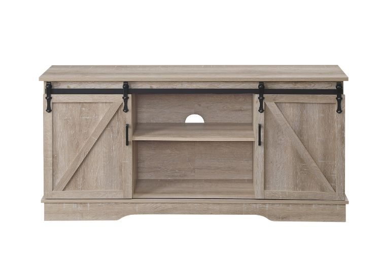 Acme - Bennet Tv Stand 91857 Oak Finish