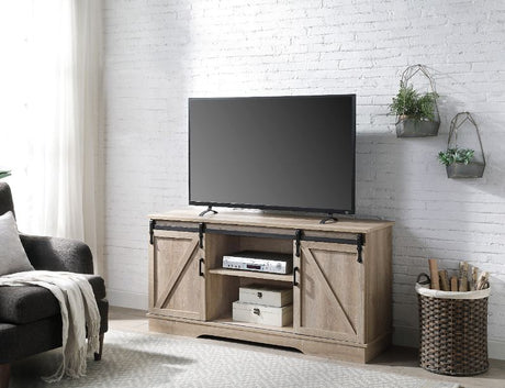 Acme - Bennet Tv Stand 91857 Oak Finish