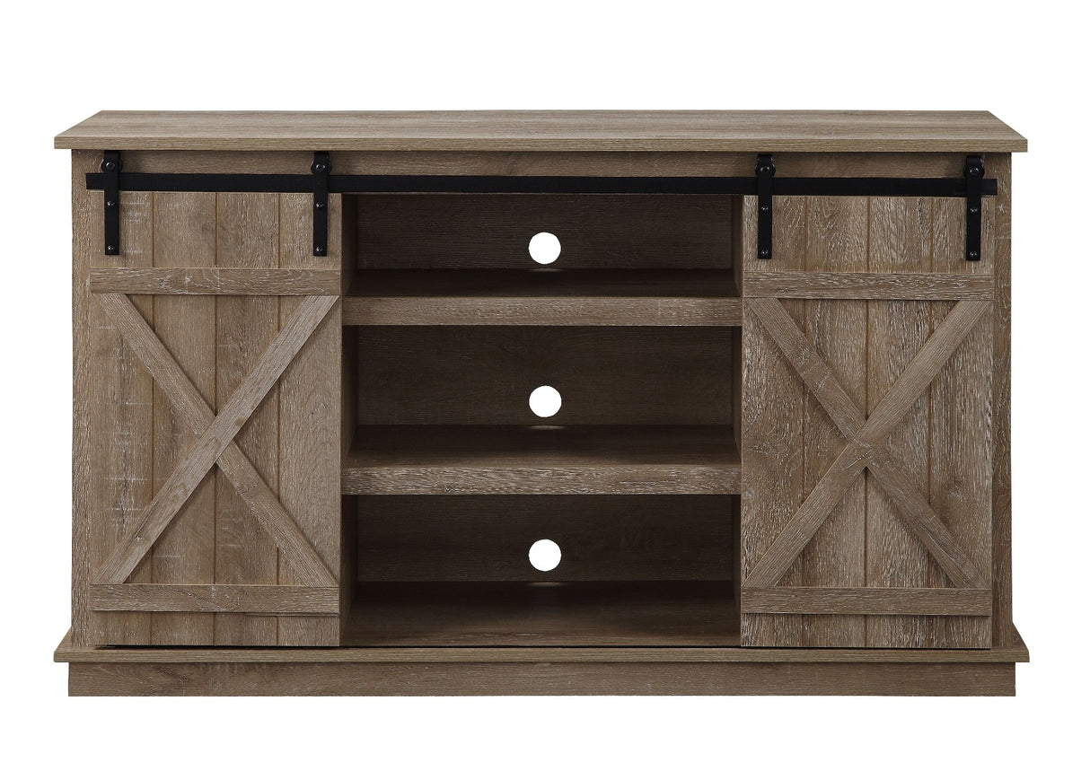 Acme - Bellona Tv Stand 91862 Oak Finish