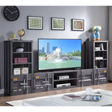 Acme - Cargo Tv Stand 91885 Gunmetal Finish