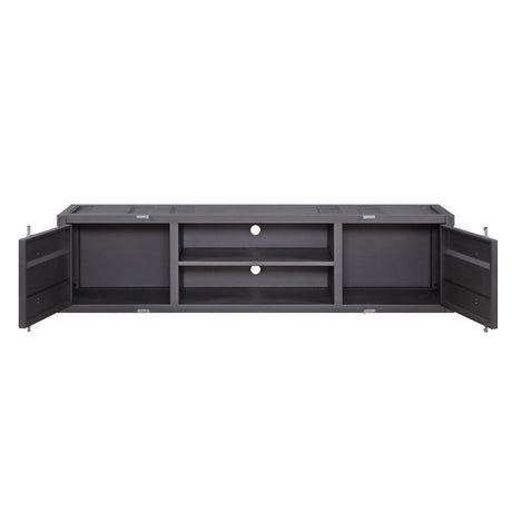 Acme - Cargo Tv Stand 91885 Gunmetal Finish