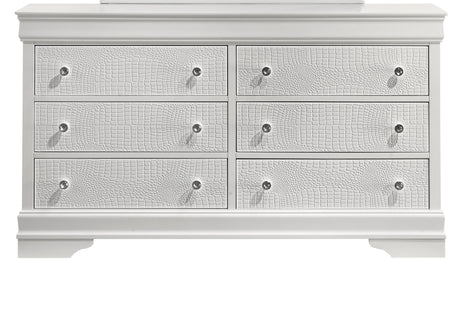 Blaze Upholstered Modern Style 4 Pc Queen Bedroom Set with LED Headboard Made with Wood in White(CA WAREHOUSE) - sold by Home Elegance USA