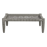 Borneo Outdoor Ottoman Dove - Light Gray by Uttermost - View 5