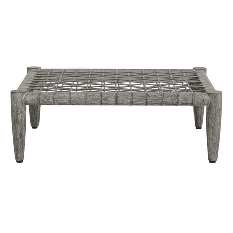 Borneo Outdoor Ottoman Dove - Light Gray by Uttermost - View 5