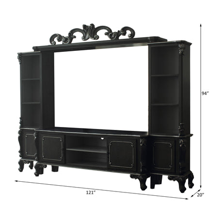 Acme - House Delphine Entertainment Center 91985 Charcoal Finish