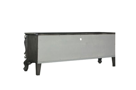 Acme - House Delphine Tv Stand 91988 Charcoal Finish