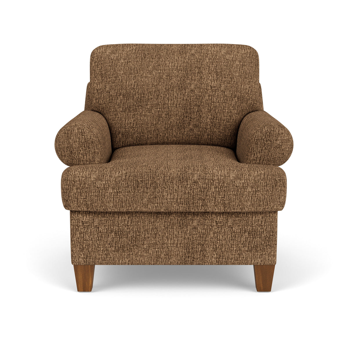 Moxy Fabric Arm Chair, T-Shaped Seat Cushion, Curved Sock Arms | Flexsteel