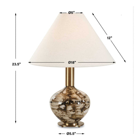 Montagu Table Lamp - Dark Brown by Uttermost - View 10