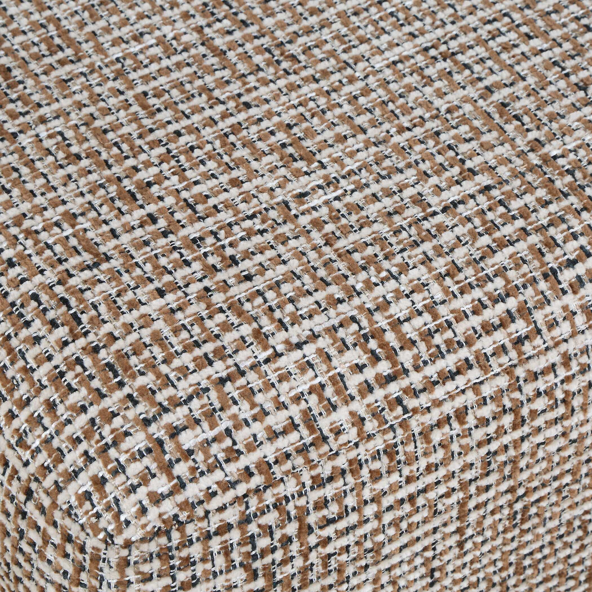 Kelce Woven Checkered Ottoman - Light Brown by Uttermost - View 8