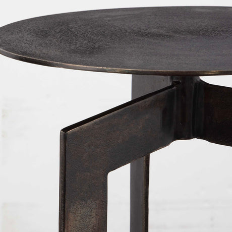 Deltoid Accent Table Gunmetal - Black by Uttermost - View 3