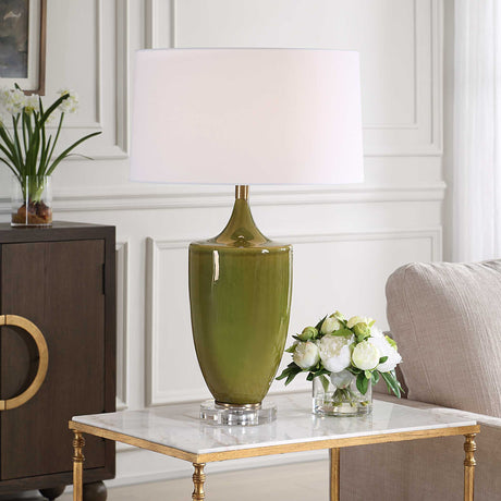 Adela Table Lamp - Green by Uttermost - View 2