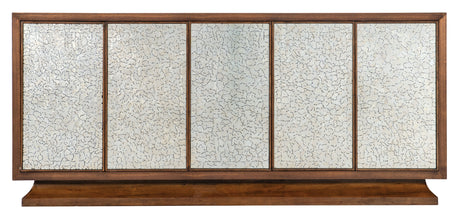 Melange Lloyds Leopard Entertainment Credenza - Dark Brown / White by Hooker Furniture - View 5