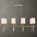 Awyr 8 Light Linear Chandelier - Bronze by Uttermost - View 2