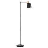 Floor Lamp - Rhapsody 1-light Floor Lamp with Horn Shade Black